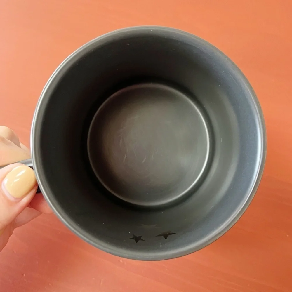 Starbucks Collectible Matte Charcoal Gray Silver Glitter Coffee Tea Mug 2018